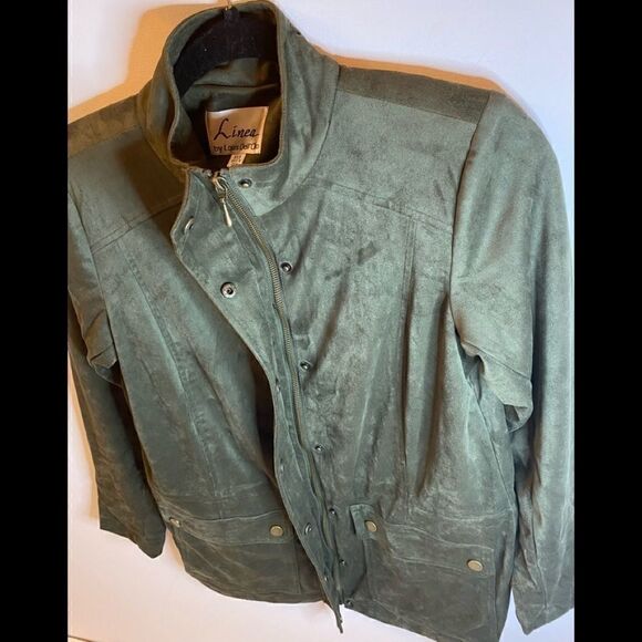 Linea Louis Dell” Olio faux suede jacket AnorakXXS - Picture 4 of 12